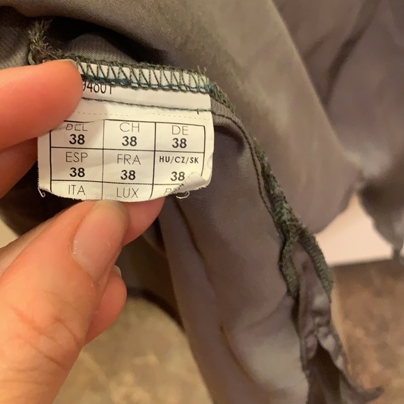 🌟 3/$20 🌟 Promod Olive satin camisole, Sz Small - Picture 4 of 4